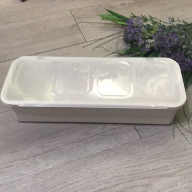 Multipurpose container with lid chopstick spoon fork storage fridge