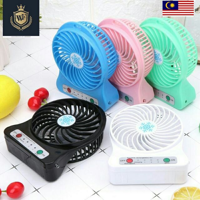 Include bateri Portable mini fan Rechargeable LED Fan Air Cooler fan B