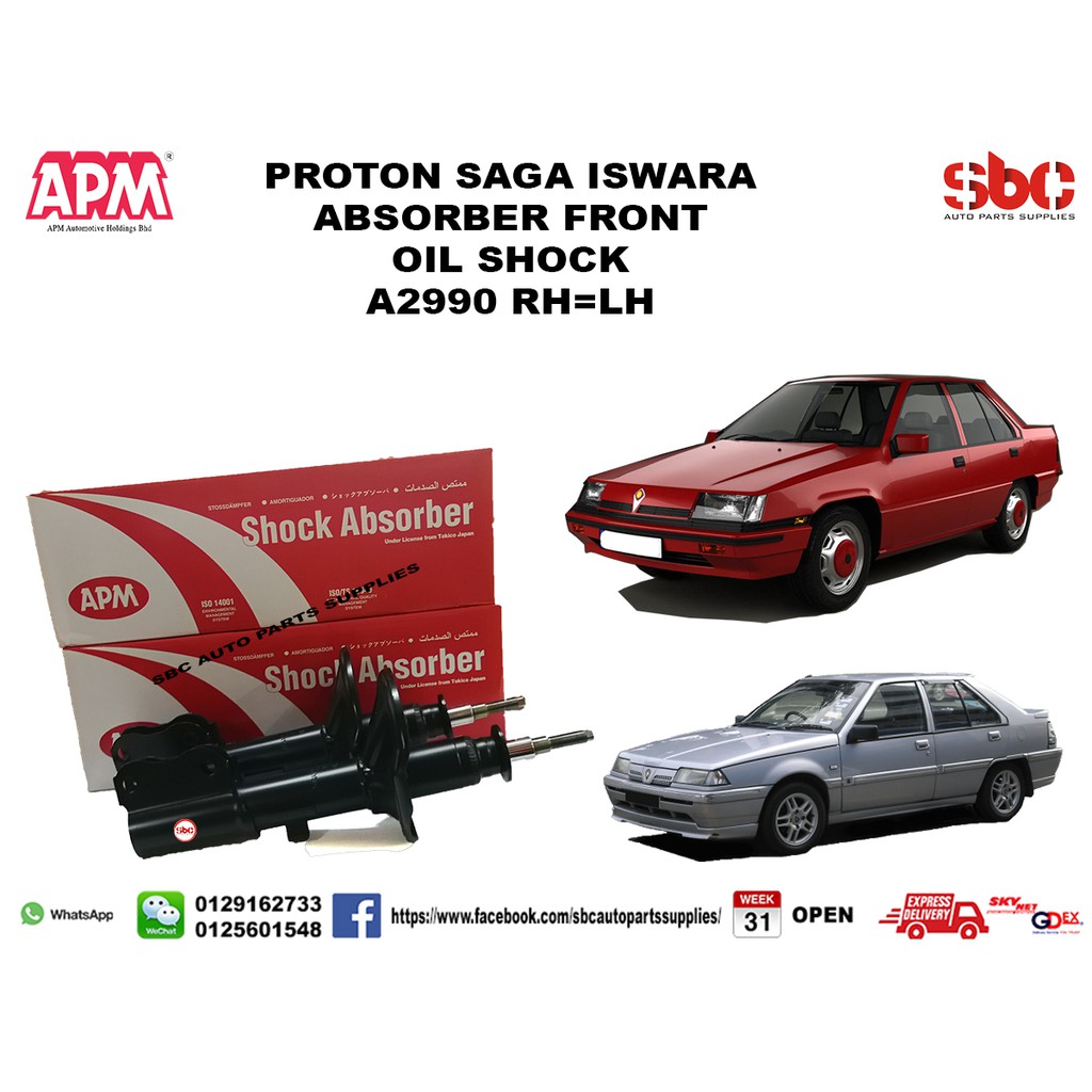 Proton Saga Iswara Front Absorber Set Apm Shopee Malaysia