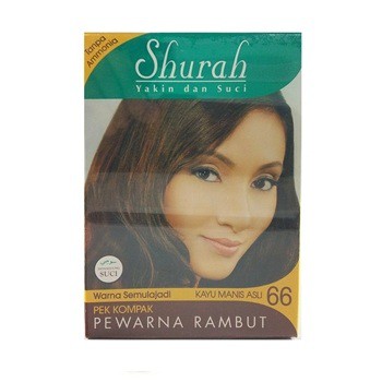 SHURAH PEWARNA RAMBUT  KAYU  MANIS  ASLI 66 Shopee Malaysia