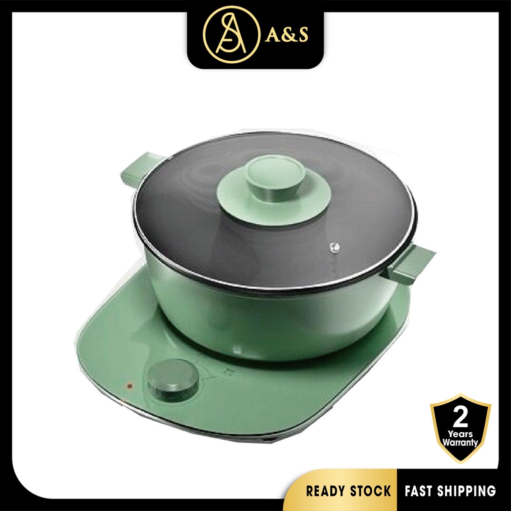 A&S PPT-01 3L Electric Hot Pot cooker Split Multi-Function large Capacity Electric Skillet Shabu-Shabu Hot Pot Noodles