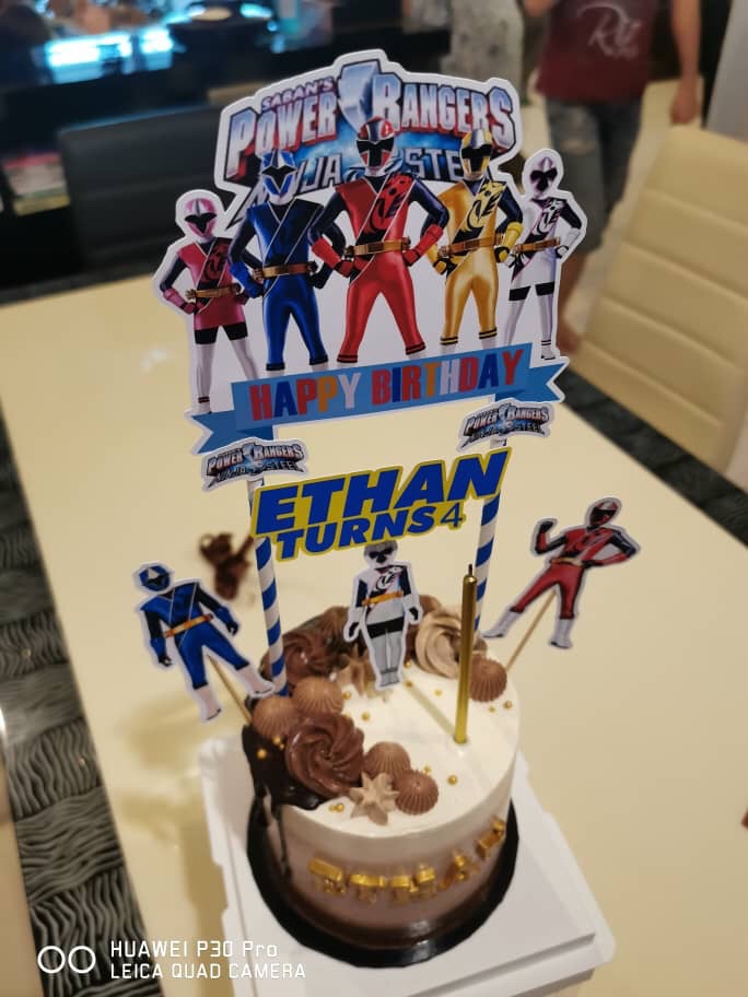 Power Rangers Ninja Steel Cake Topper Shopee Malaysia