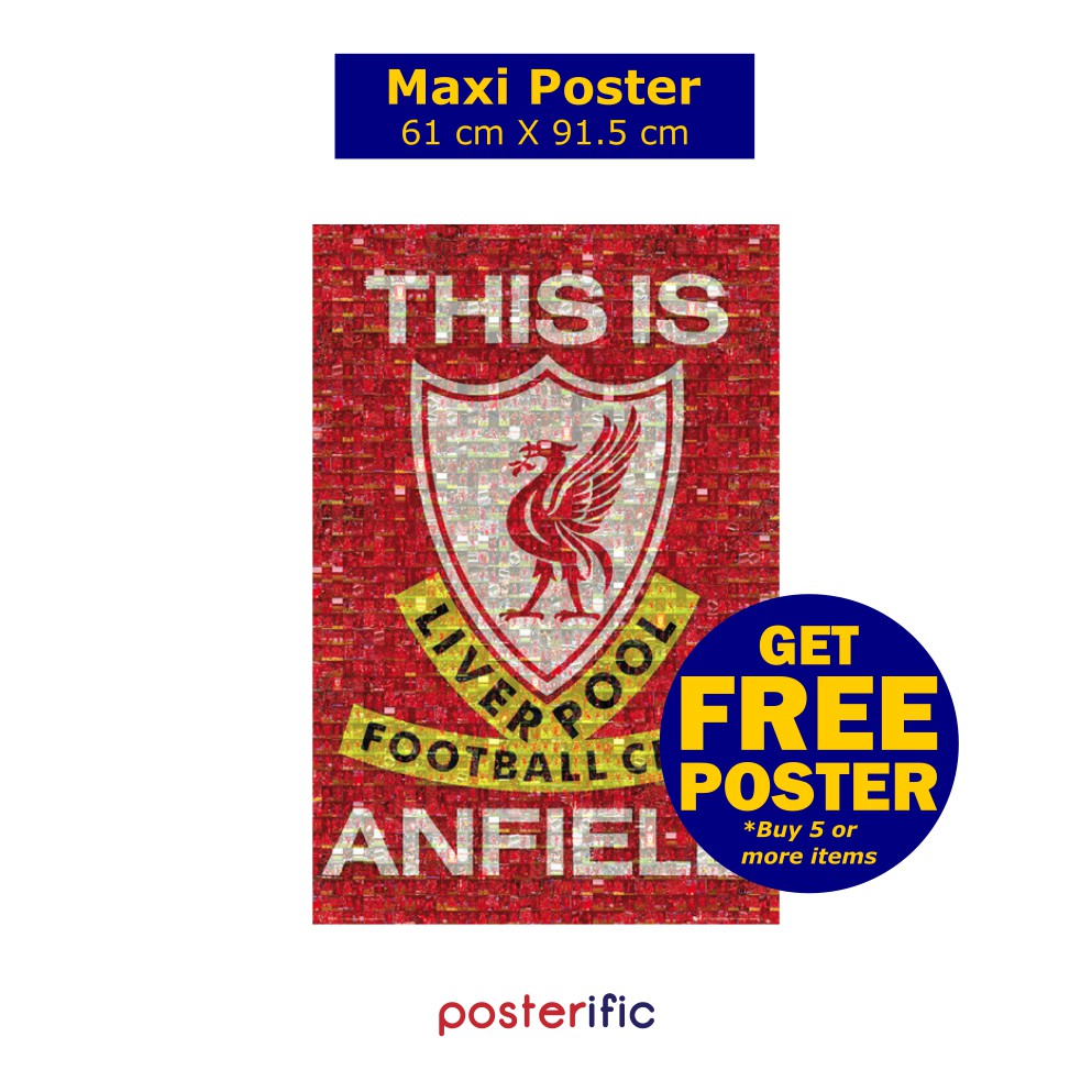 Liverpool Fc This Is Anfield Mosaic Gb Eye Maxi Poster 61 Cm X 91 5 Cm Shopee Malaysia