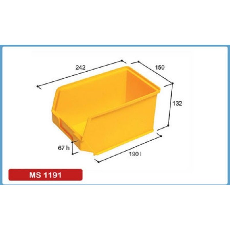 (2PCS)MS1191 Storage Bin (Blue) Shopee Malaysia