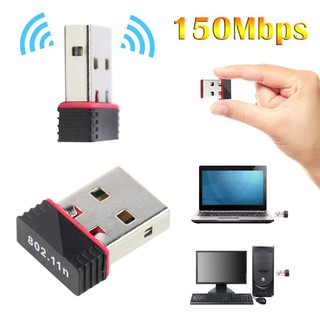 Dongle USB Adapter Receiver Wifi Wireless 150Mbps RTL8188EU Dongle Network Card External Wi-Fi  802.11n Antenna