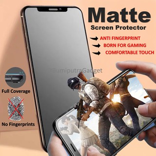 (Gaming) IPHONE Matte XR X XS 11 13 12 PRO MAX MINI 6 6S 7 8 PLUS Anti Fingerprint Tempered Glass Screen Protector