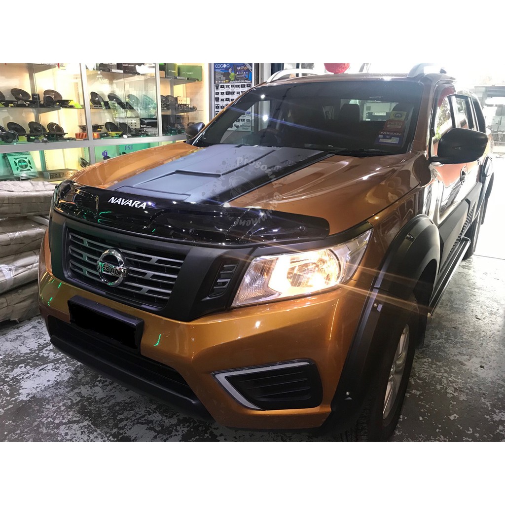 Nissan Navara Np300 Front Scoop Matt Black Big Shopee Malaysia