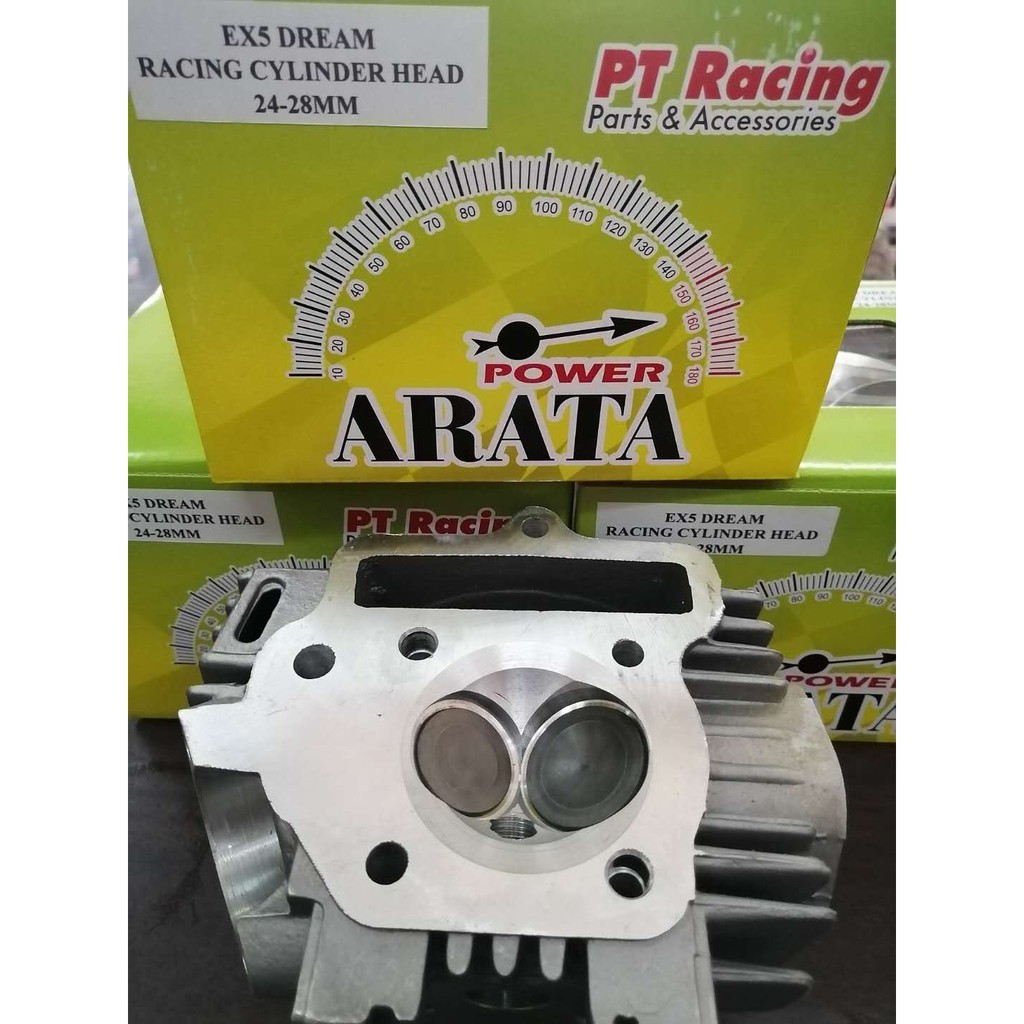 ARATA EX5 Dream / Wave100 RACING CYLINDER HEAD 24mmu002628mm  Shopee 
