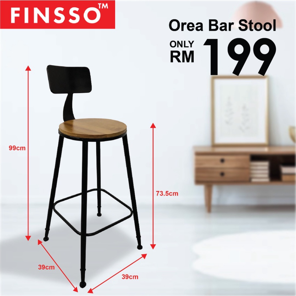 FINSSO: Dante Solid Wood Bar Table