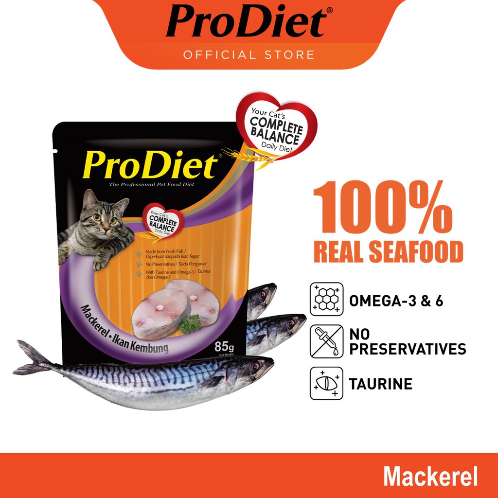 ProDiet Wet Cat Food - Mackerel (85G) | Shopee Malaysia