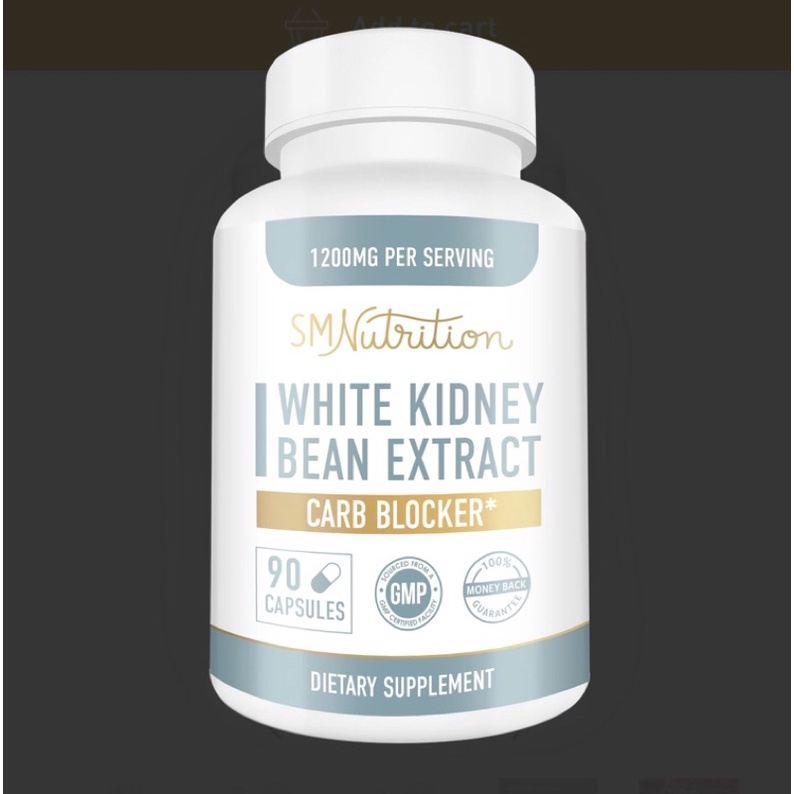 [READY STOCK]SM Nutrition White Kidney Bean Extract, 90 Capsules Carb