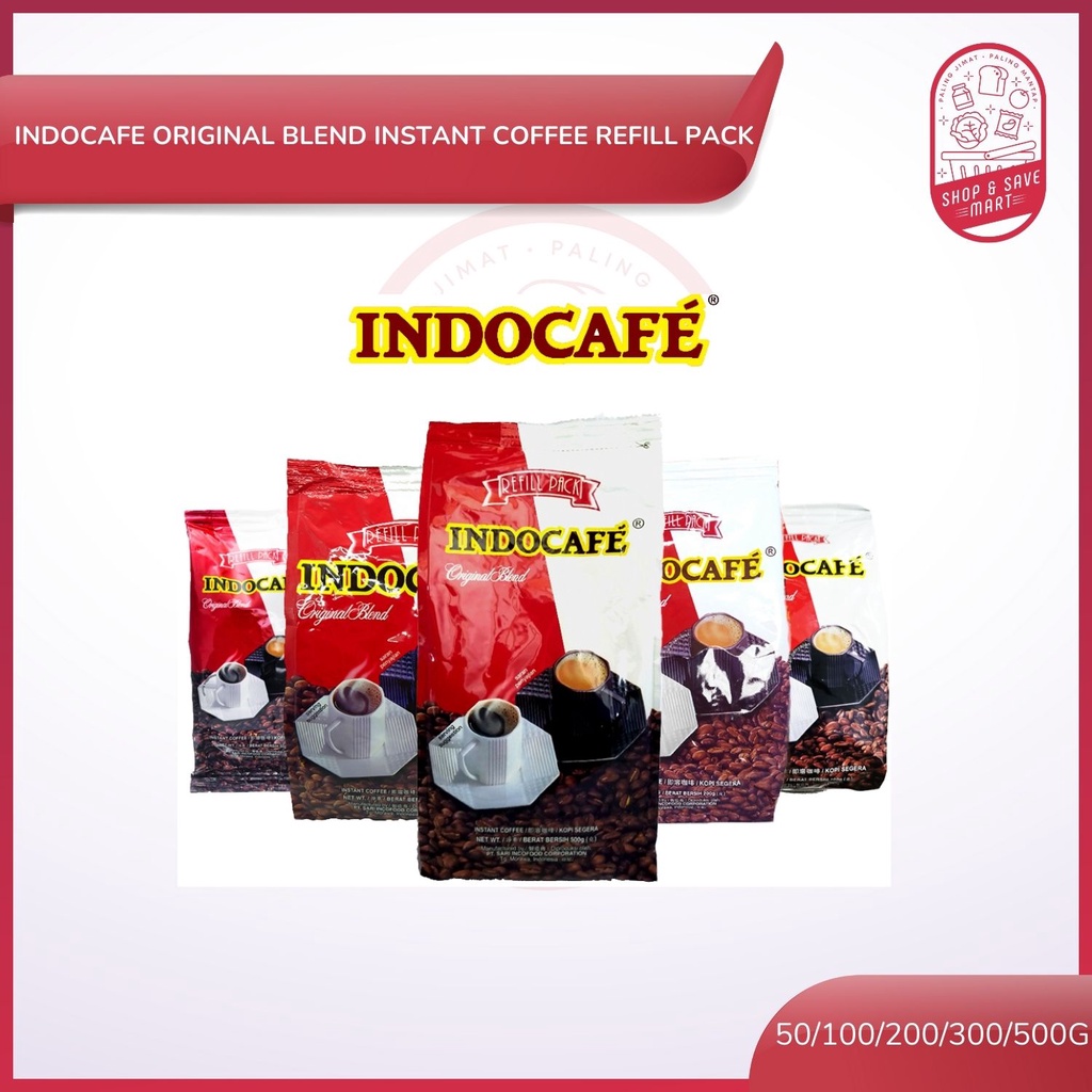 Indocafe Original Blend Instant Coffee Refill Pack (50g/ 100g/ 200g