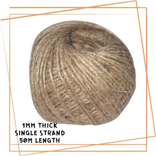 45-50m Hemp Rope / Jute / Tali Guni / Ribbon / Stationery DIY / Gift  / Decoration / Craft / Wrapping / Tie