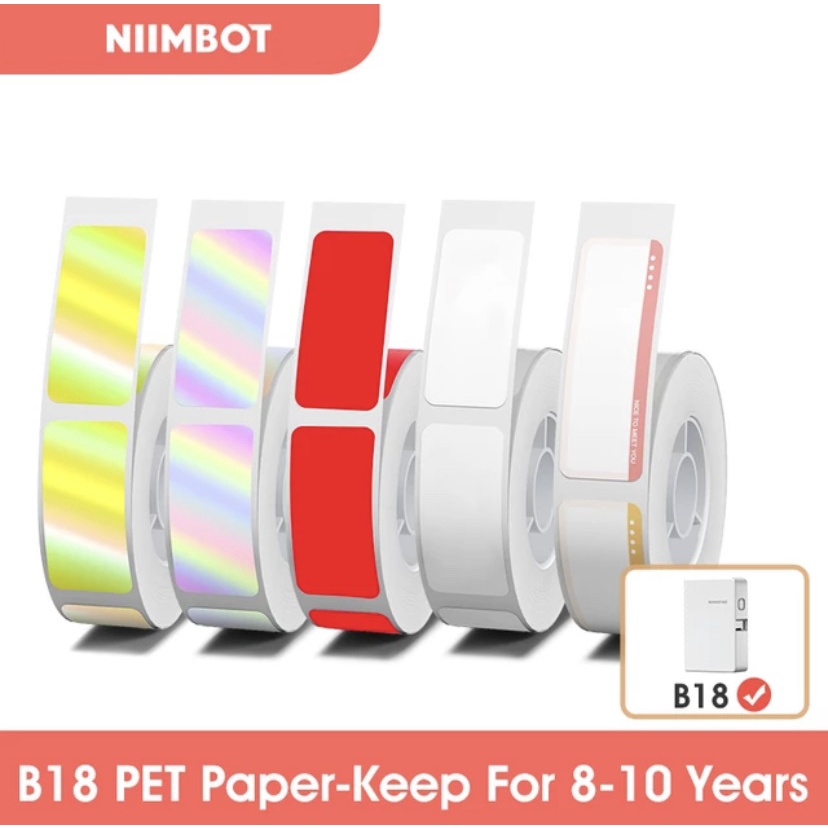 NIIMBOT B18 Thermal Transfer Label / Sticker Printer Use For Oil ...