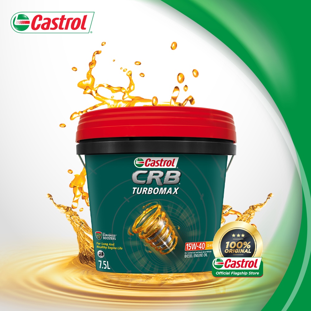 Castrol CRB Turbomax 15W40 CI4/E7 7.5L Diesel Engine Oil Shopee Malaysia