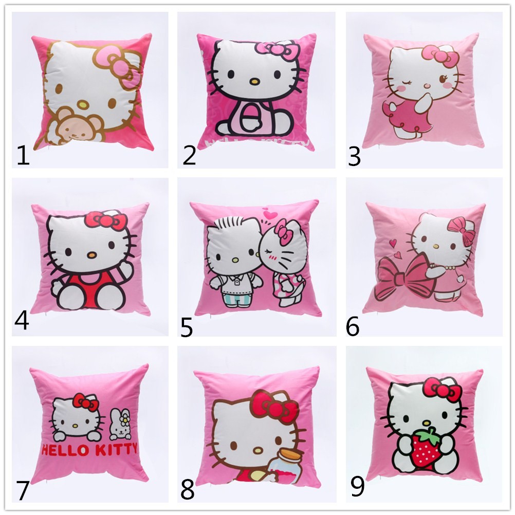 45 45cm Hello Kitty Pillow Cover Cushion Throw Pillow Case