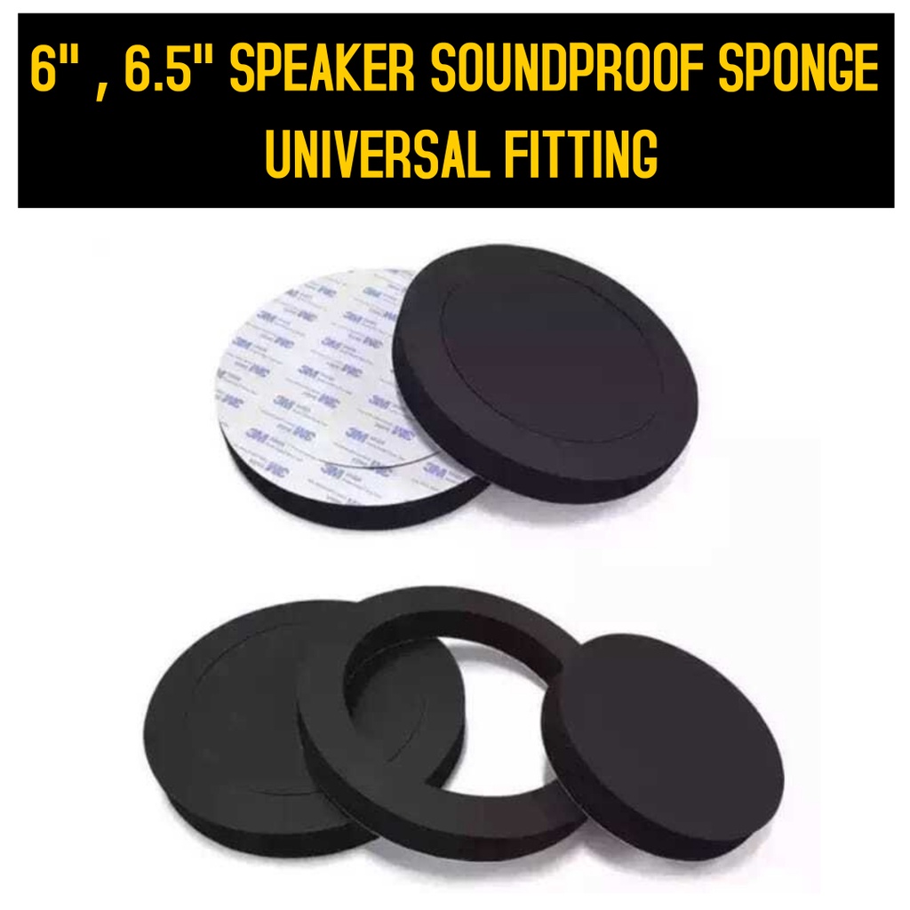 2pc (1pair) 6" 6.5" Inch Speaker Soundproof Car Universal Door Speaker