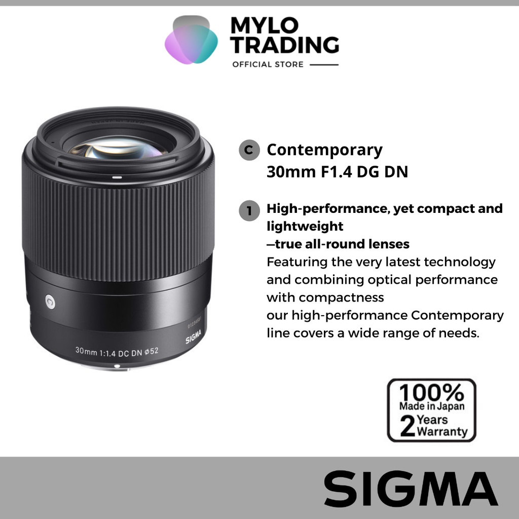 Sigma 30mm f1.4 DC DN Contemporary Lens - SI3014EFM / SI3014DCDNM /  SI3014DCDNS / SI3014L A6400 / A6500 / A6600 / ZV-E10