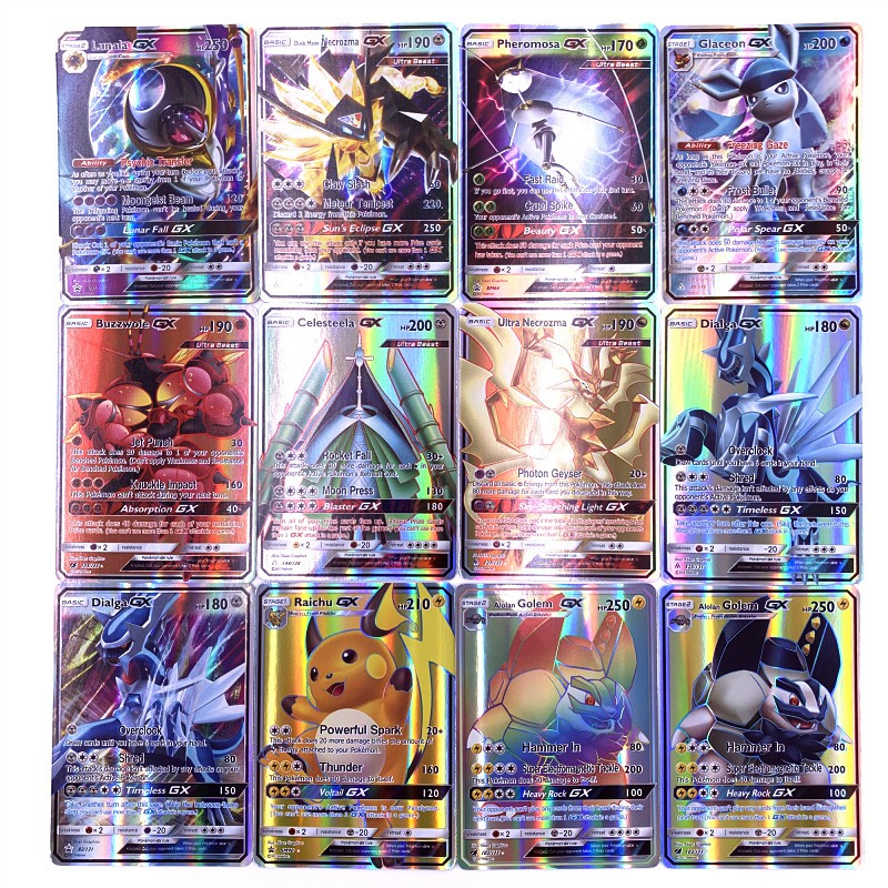 Tcg Pokemon Cards Gx Ex Mega All Holographic Not Repeat English Version Cards For Collection Game Ready Stock Brand New