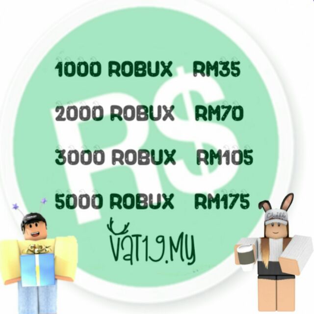 [Cheapest] 1000 5000 Roblox Robux Limited Time Shopee Malaysia