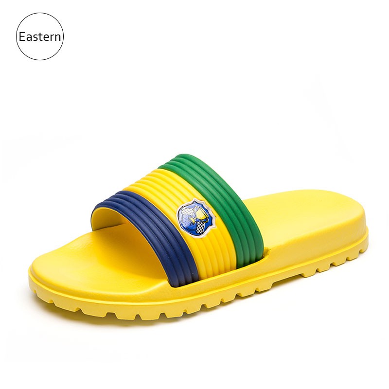 yellow champion sandals