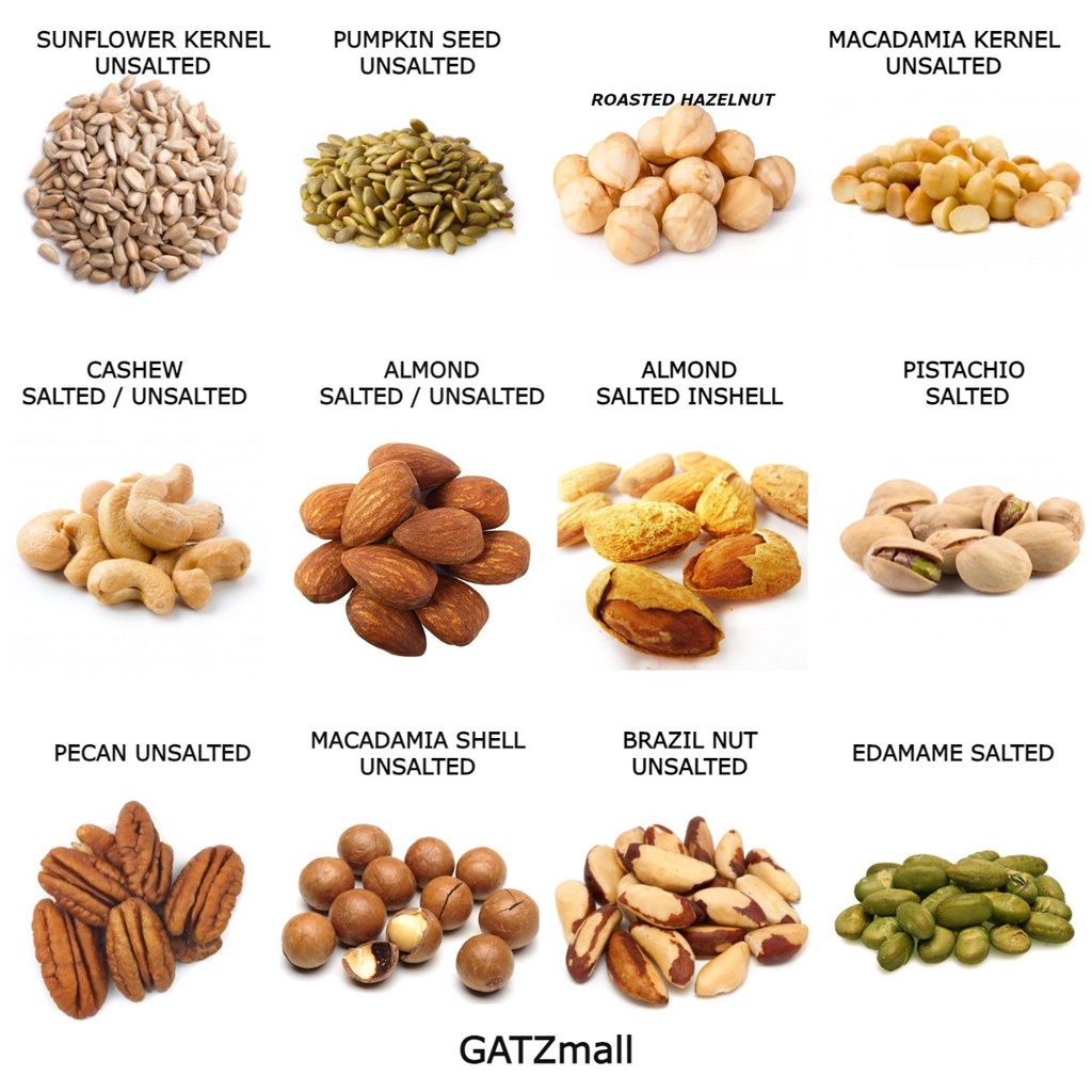 250g 500g ( READY TO EAT ) ROASTED CASHEW ALMOND PISTACHIOS