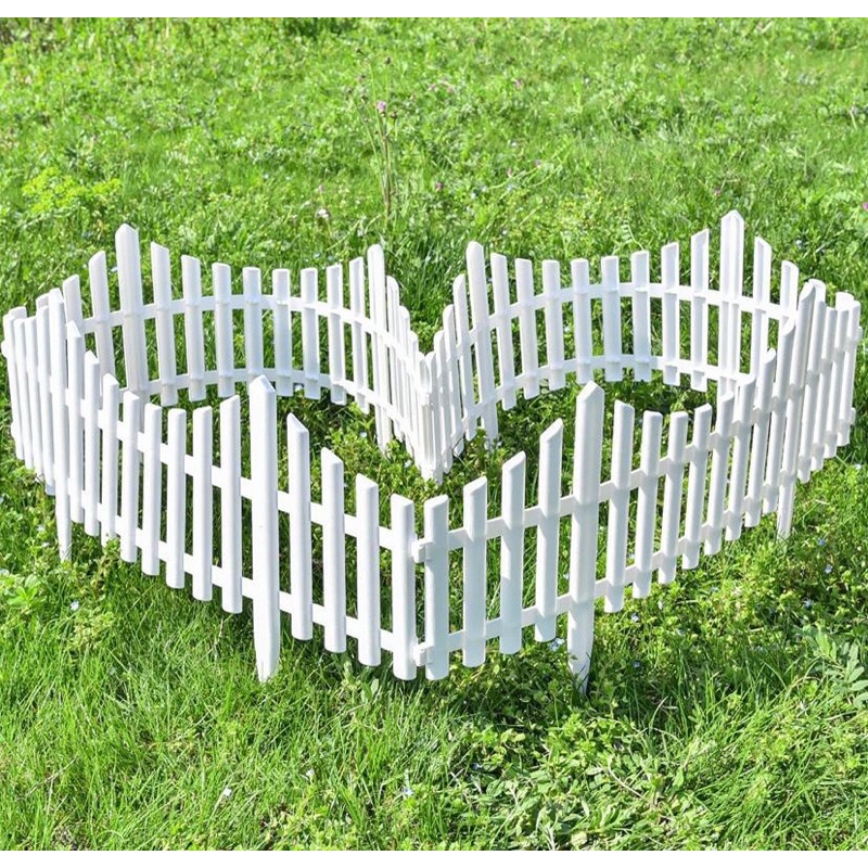 Garden Fence White Plastic Fence Garden Fence Lawn Flowerbeds Plant
