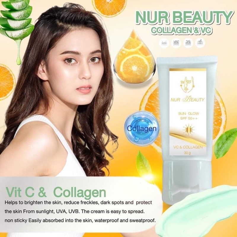 SUNGLOW SUNSCREEN 30GM MAGIC GLOW SUNSCREEN VIRAL KRIM PELINDUNG