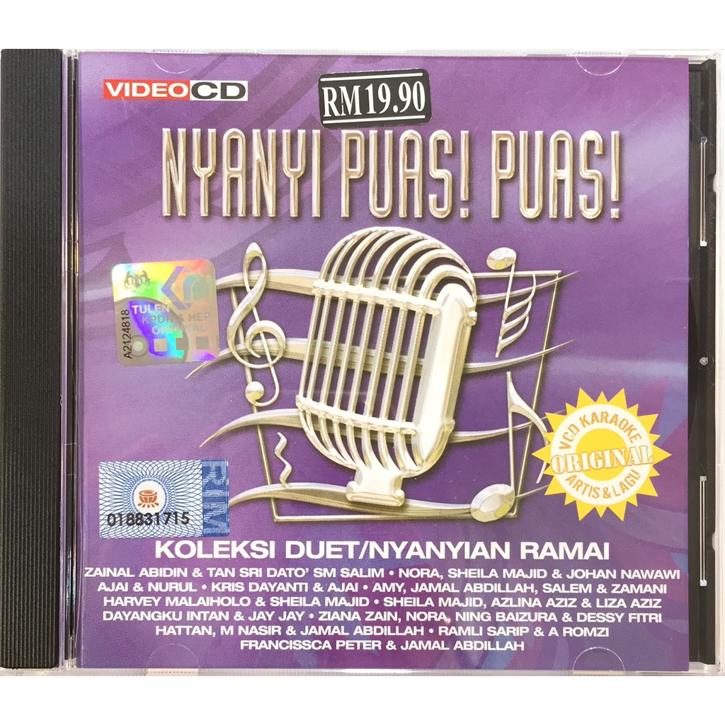 Nyanyi Puas Puas Koleksi Duet/Nyanyian Ramai (MTV KARAOKE VCD) Shopee