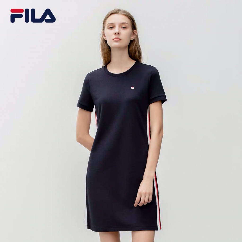 long sleeve fila dress