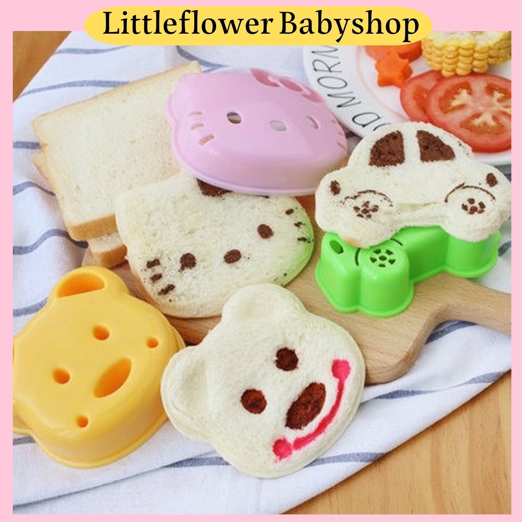 Cute Bear Shaped Sandwich Mold DIY Bread Moulds Sandwich Maker Toast Bread Making Cutter Mould Kids Favor Bento Molds