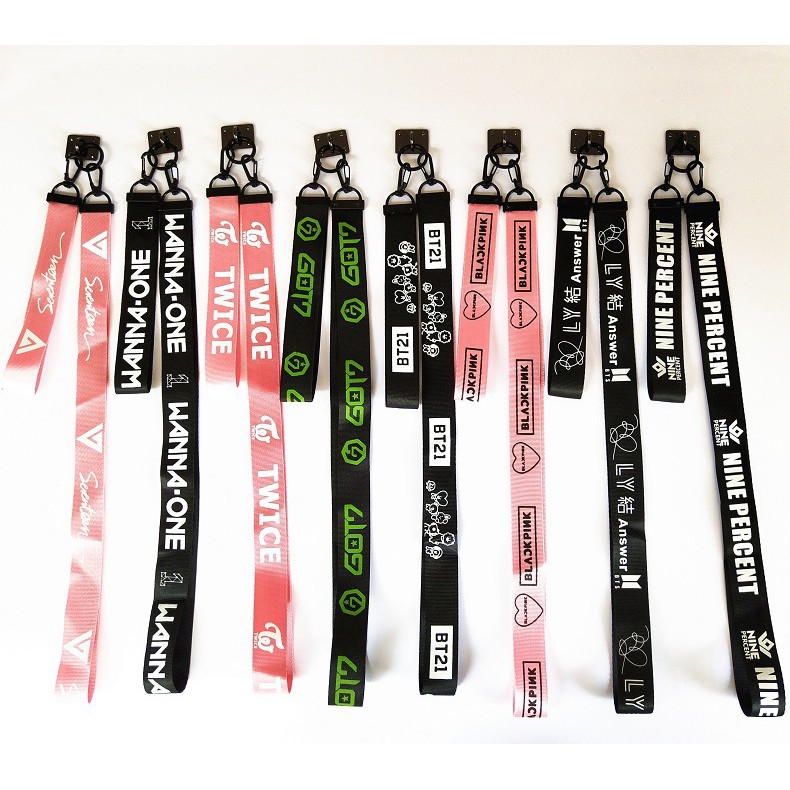 Ready Stock Seventeen Twice Got7 Blackpink Exo Name Strip Set Keyring Charm Bag Charm Shopee Malaysia