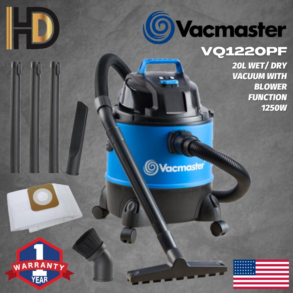 VACMASTER 20L WET/DRY VACUUM CLEANER [SIRIM] Floor cleaner vakum vacum basah carwash - VQ1220PF