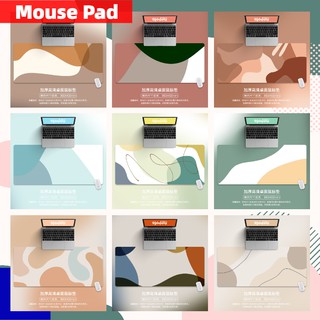 Painting Aesthetic Mouse Pad Cute Large Creative Design Simple Gaming Mousepad Keyboard Laptop Mouse Pad Non-Slip Desk Mat Long Big Size 90x40 80x30 21x26