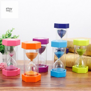 5//10//15//20//30Min 5PCS SET Plastic Hourglass Home Desktop Sand Glass Timer