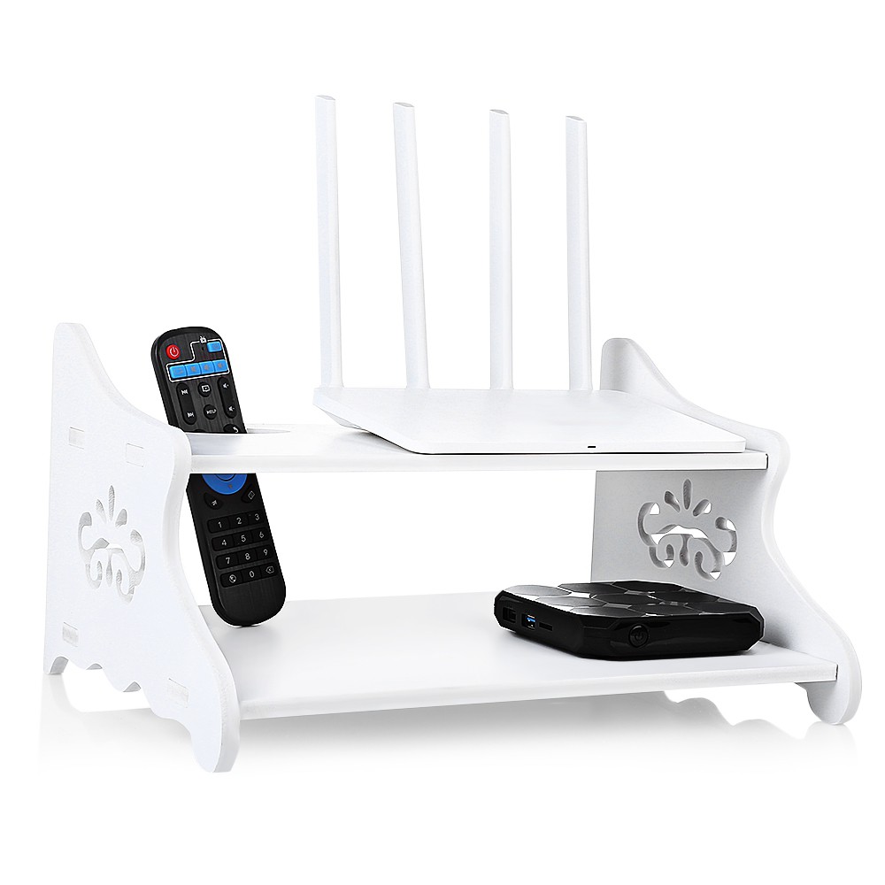 TV Box Set Wall Mount Bracket WiFi Router Component Shelf ...