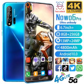 Nowa 6 Pro Phone 8 Gb 256gb Smartphone 6 7inch Full Display Android 10 0 Rear Hd Camera 4800mah Battery Telefon Mobile Phone With 4g Internet Phone Support T Card 10 Core Shopee Malaysia