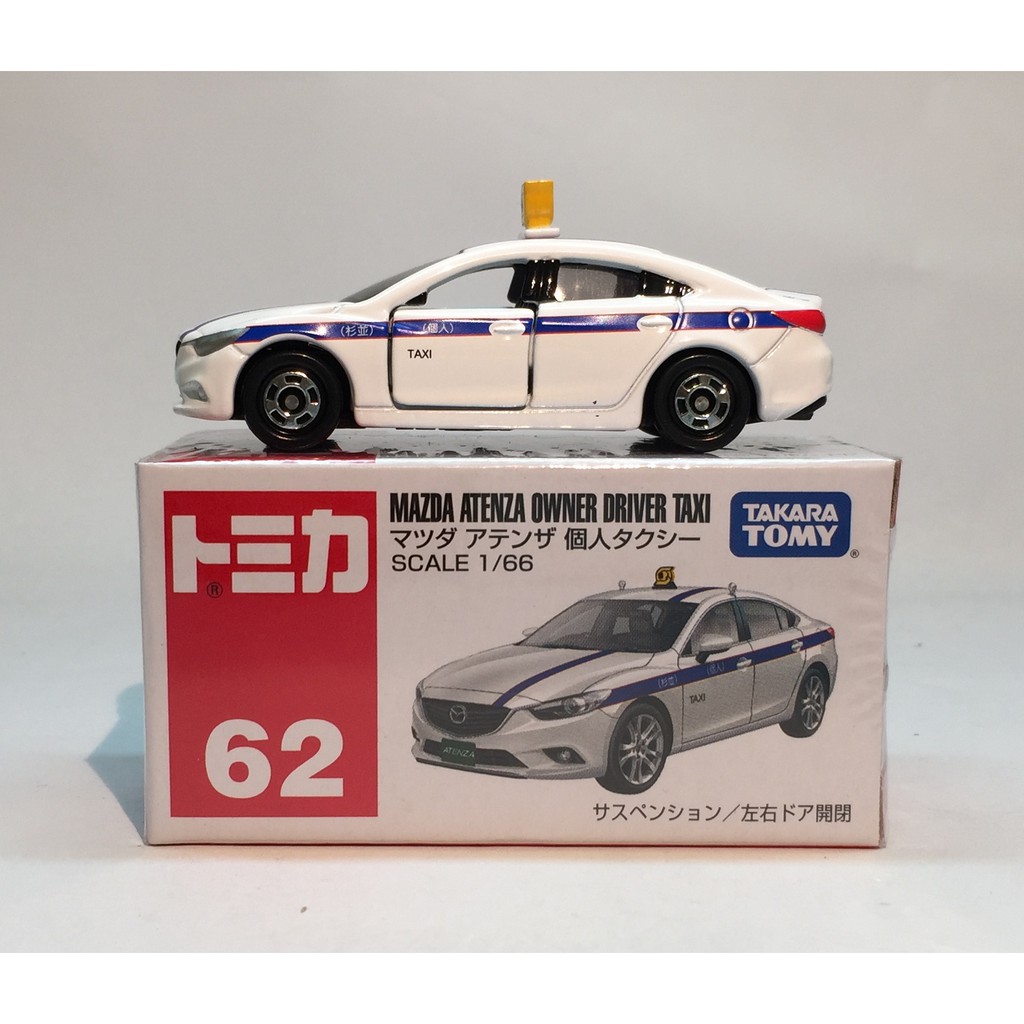TOMICA 62 MAZDA ATENZA OWNER DRIVER TAXI 1/66 TOMY NEW 2016