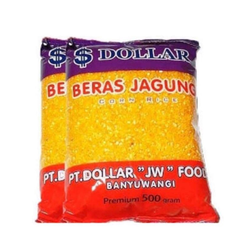 BERAS JAGUNG (CORN RICE) DOLLAR JW FOOD PREMIUM CORN RICE (+500g