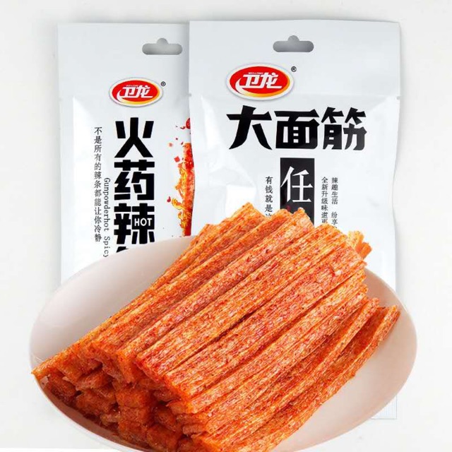 Snacks China Drinks Weilong Spicy Strip Big Gluten Gunpowder Spicy
