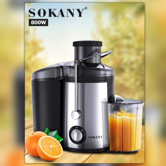 Sokany Juice Extractor 800 Watt Stainless Steel Shopee Malaysia