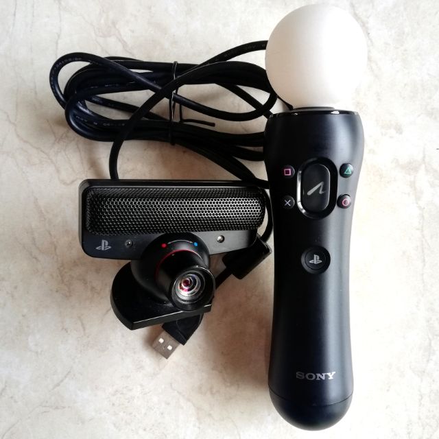 sony playstation 3 eye camera & move controller bundle