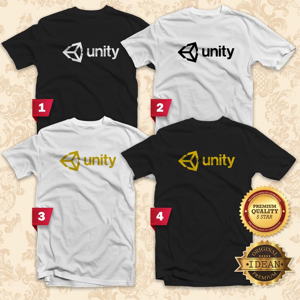 UNITY GAME GAMMER T-Shirt Men Women Fashion Sleeve UNISEX Baju T shirt kaos Apparel Oversize Plain Cloth Clothing S558