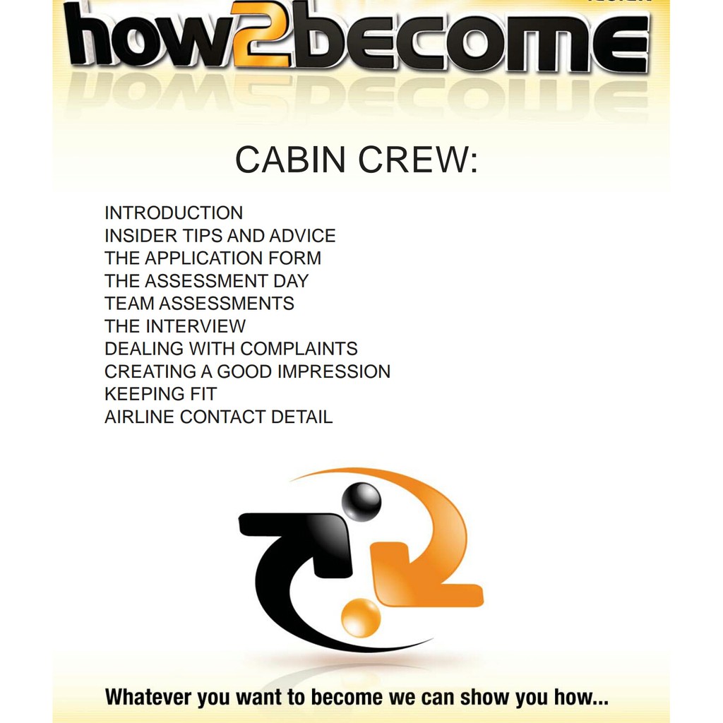 How 2 Become Cabin Crew E Book Electronics Book Cabin Crew