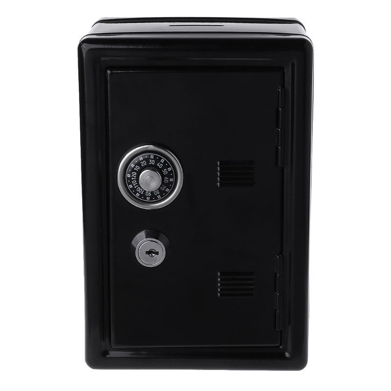 KUKU New Safe Security Metal Money Bank Deposit Cash Savings Saving Box 2 Keys