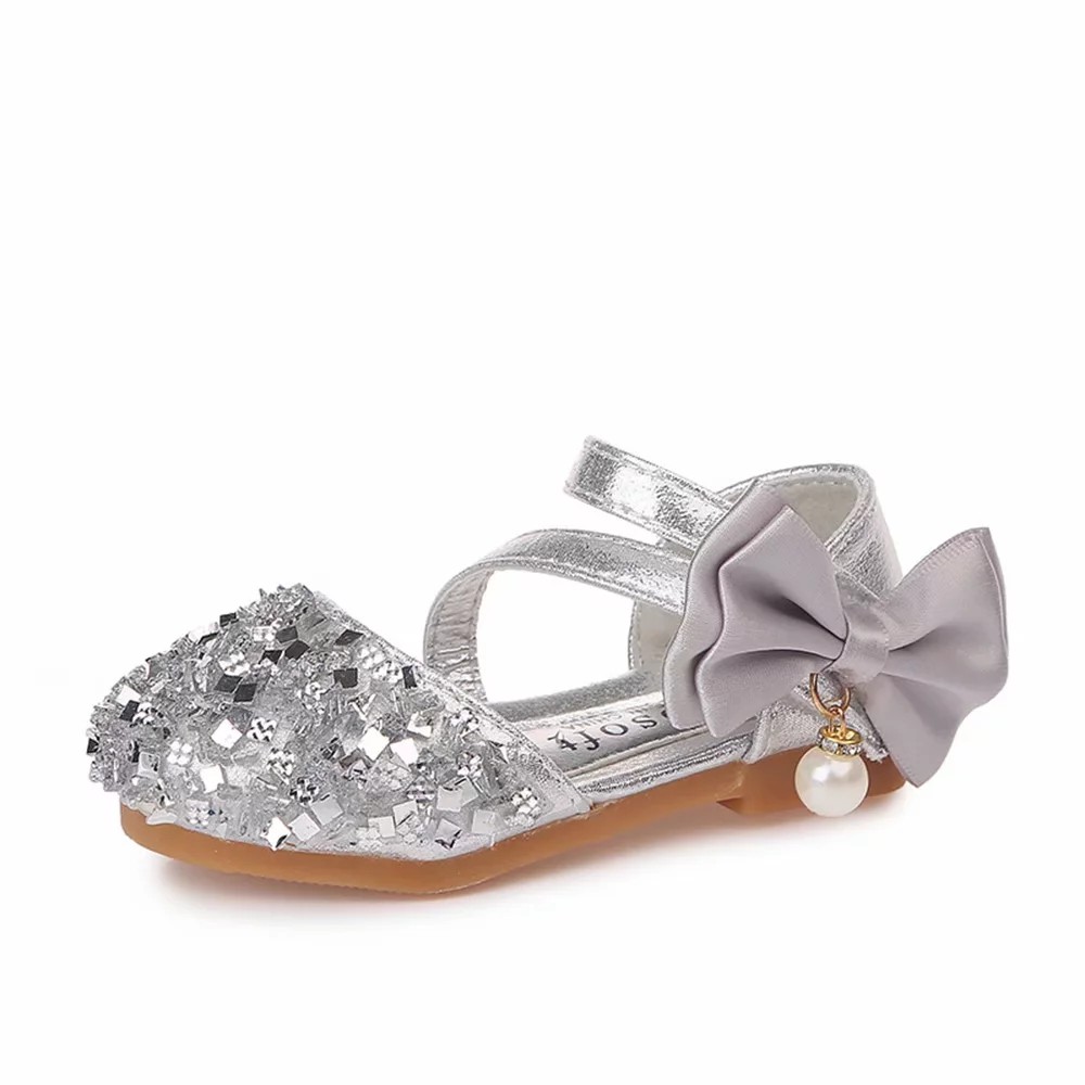 baby girl silver sandals