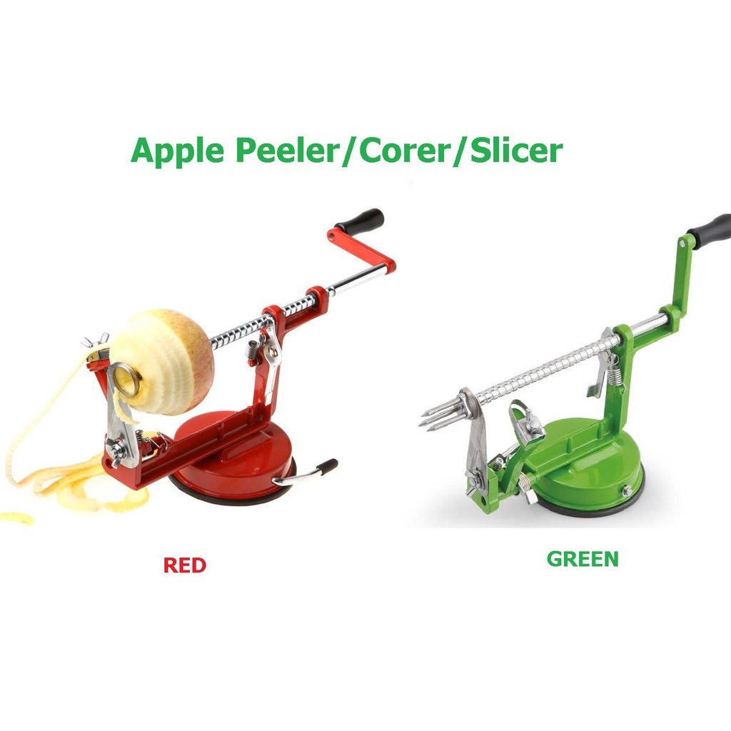 iMounTEK 3In 1 Apple Peeler Manual Rotation Potato Fruit Core Slicer  Kitchen Hand Cracking Corer With Zinc Alloy Peeler Suction Base