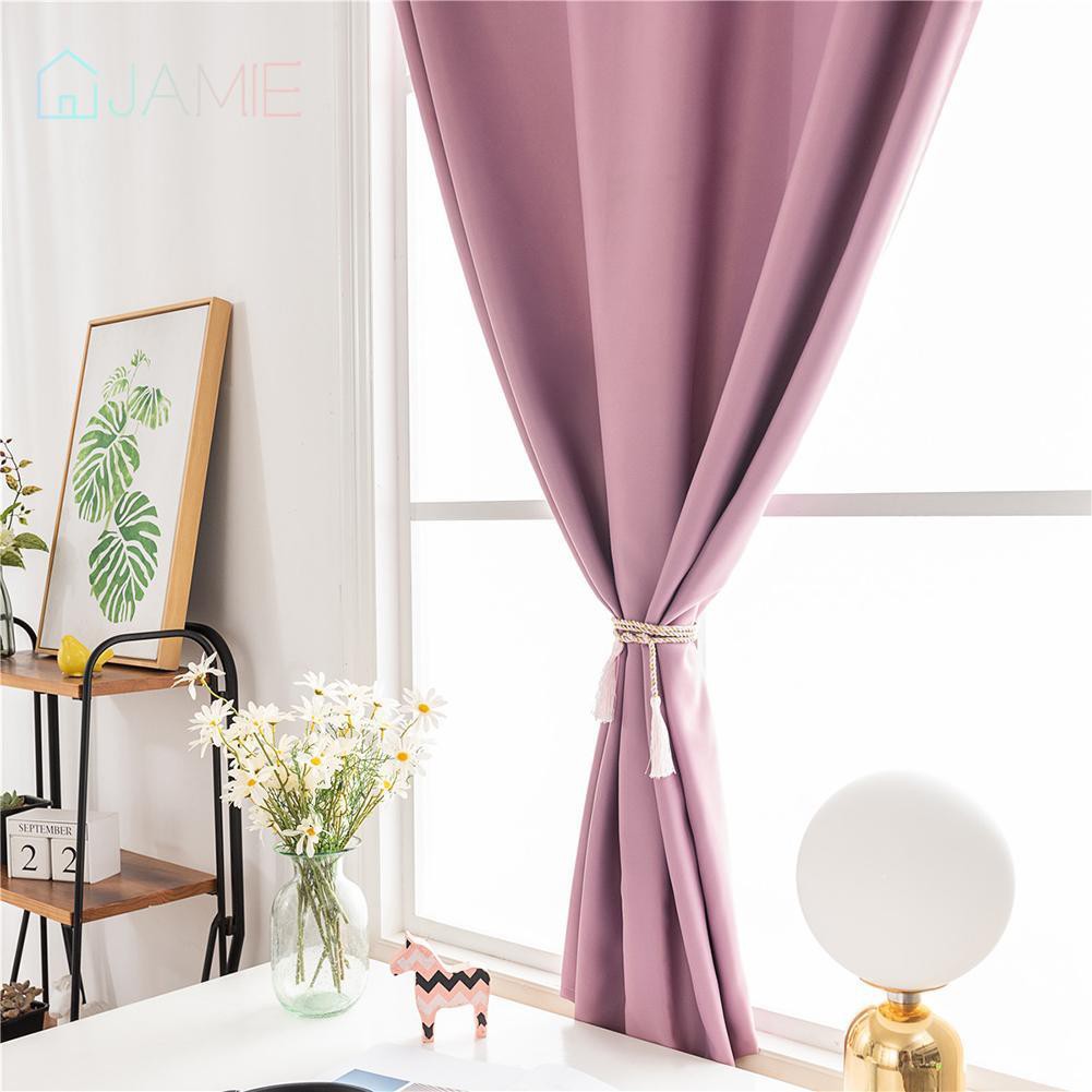 Purple Self Adhesive Blinds Blackout Window Curtains For Home