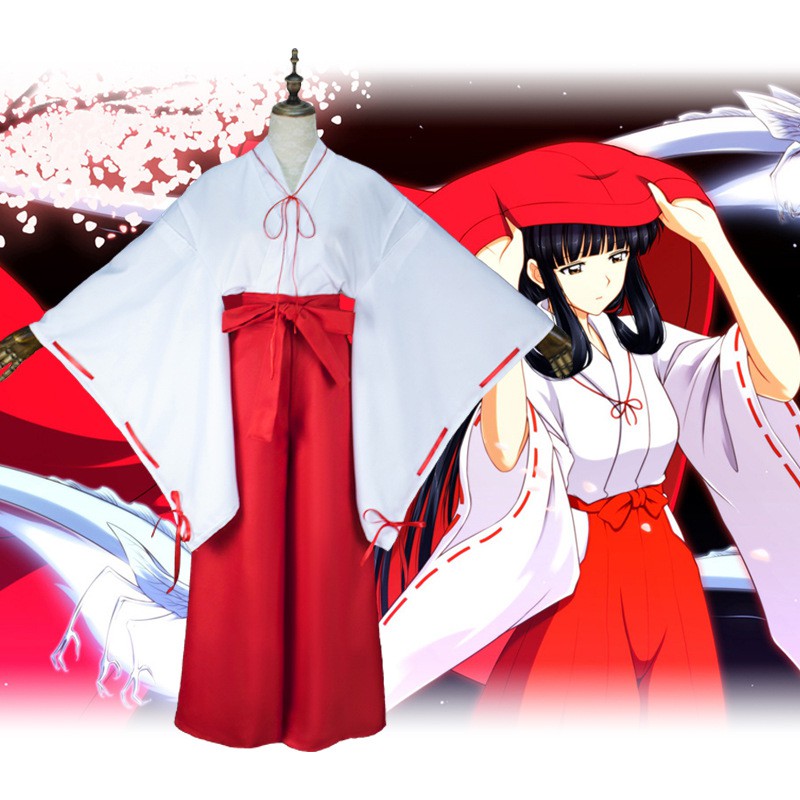 Ready Stock N犬夜叉桔梗cos服巫女服cosplay衣服二次元动漫古风服装日系女装 Shopee Malaysia