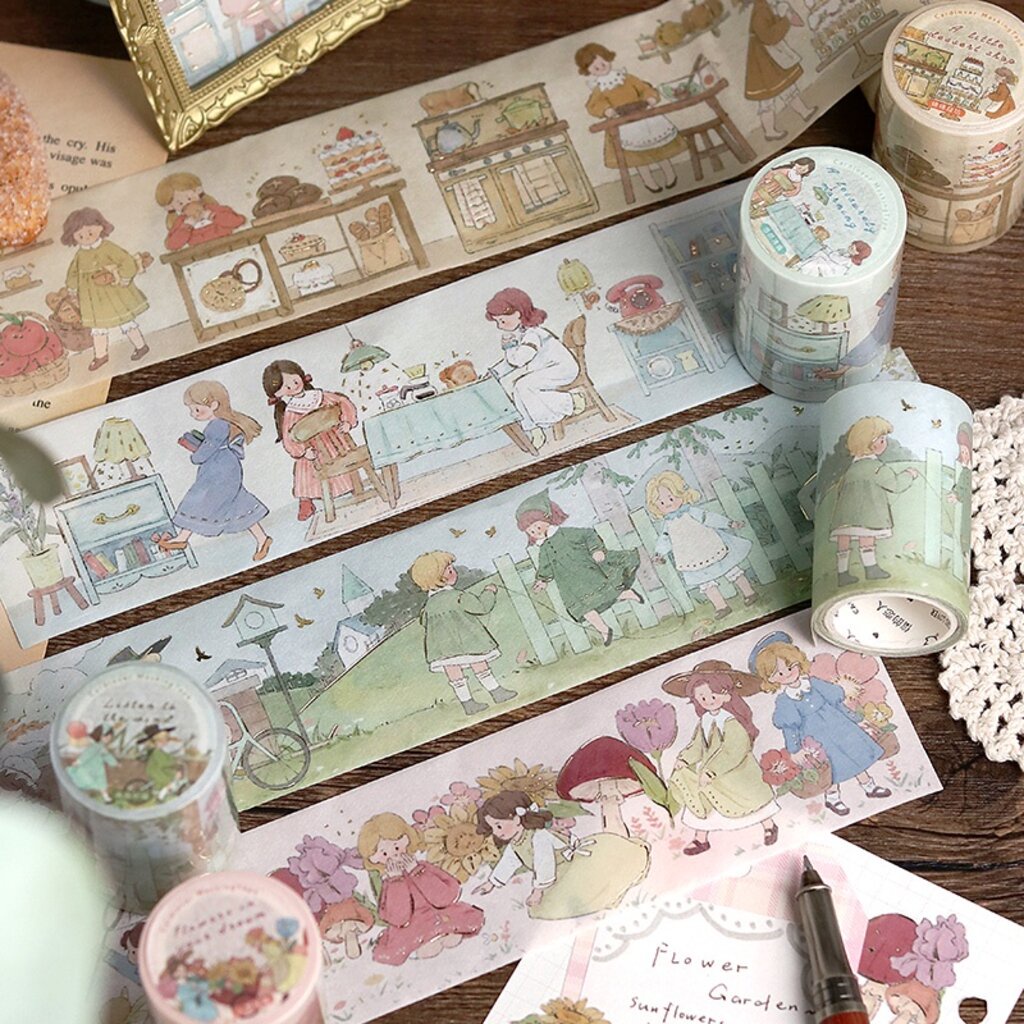 Vintage Masking Tape For Girls